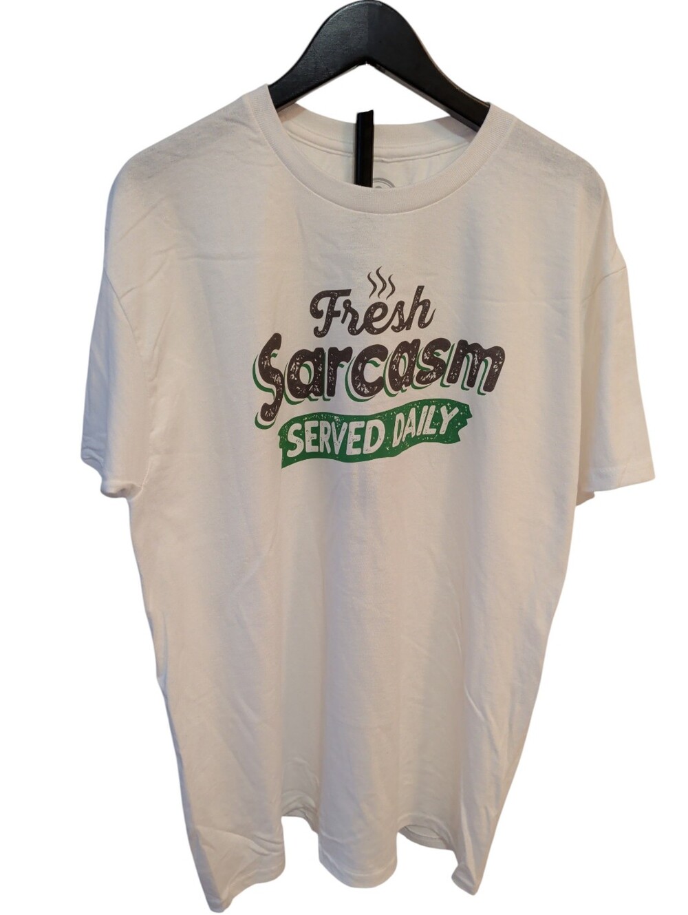 New DOM Fresh Sarcasm Served Daily Fun Cotton Tee